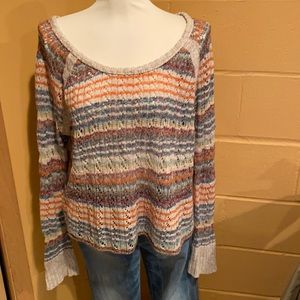 Free People sz small oversized summer sweater. CUTE!